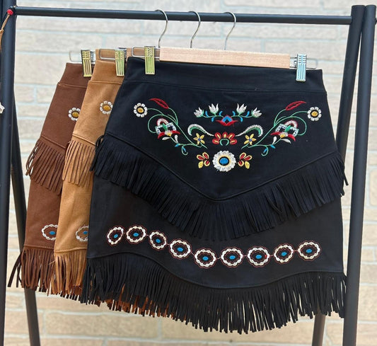 Embroidered Mexican Skirts(3 colors available)