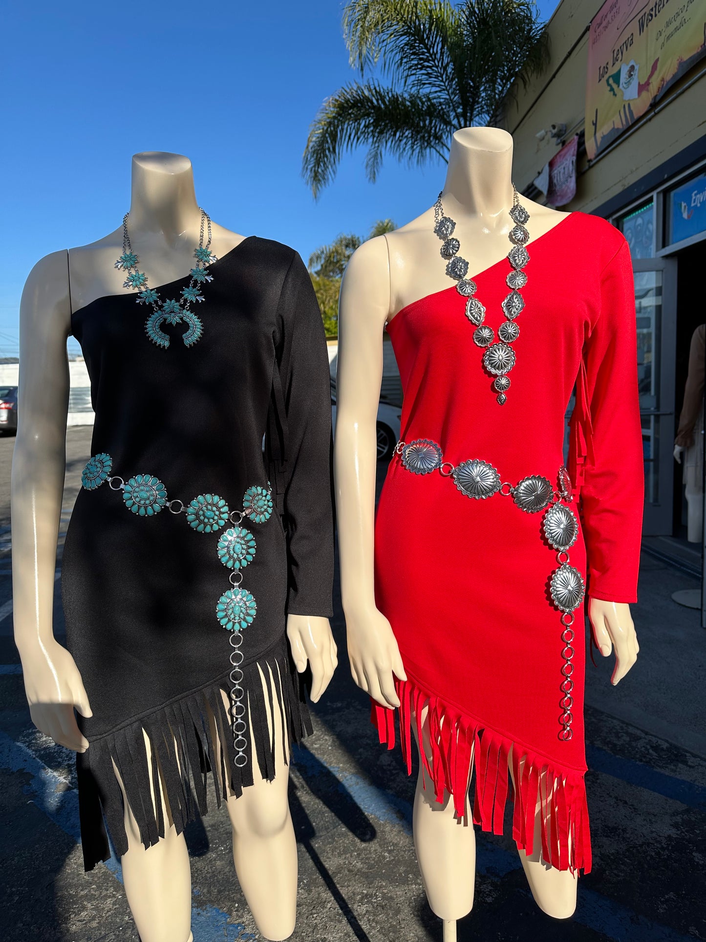 Red Fringe Dress