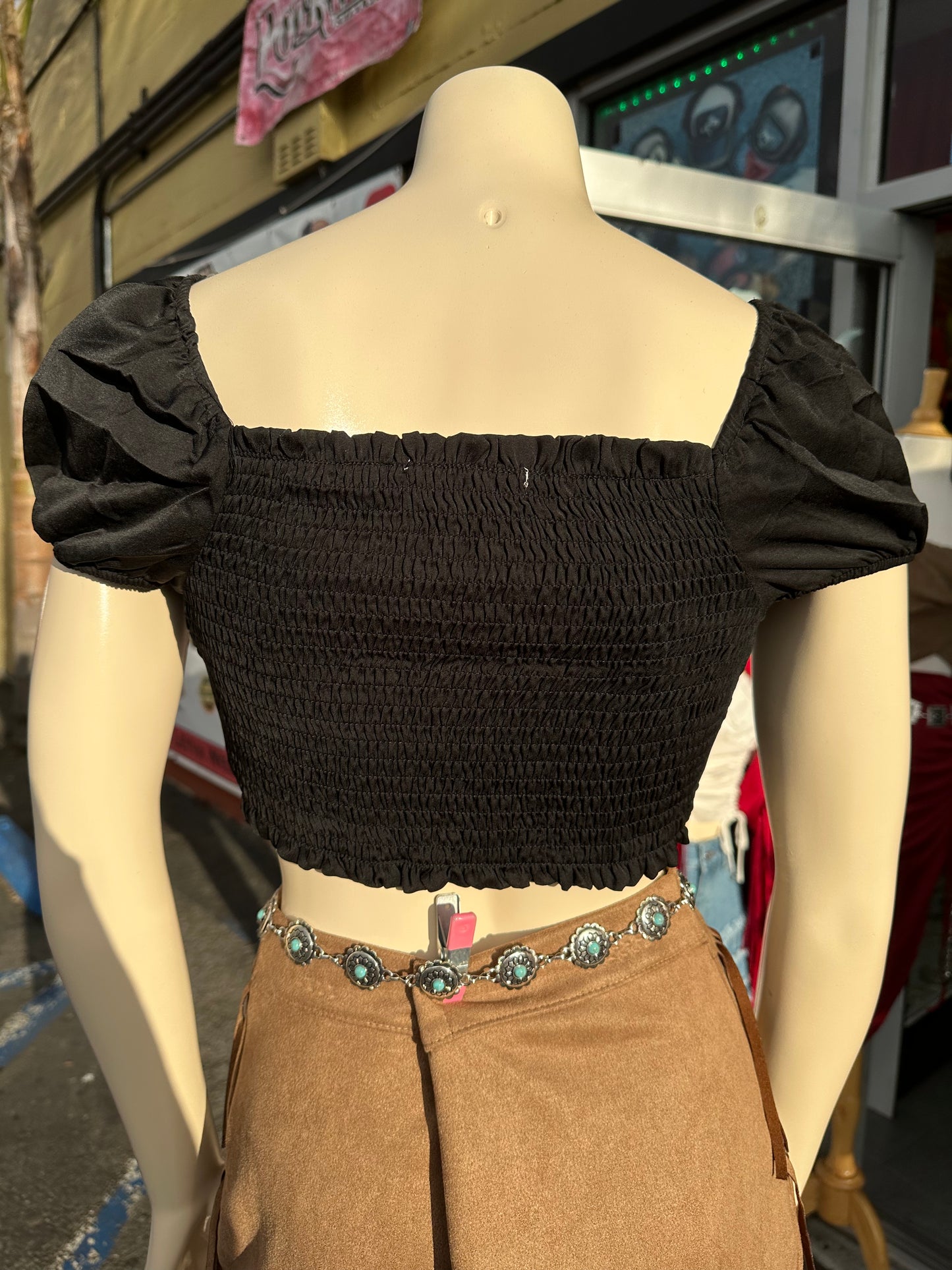 Barbie black top