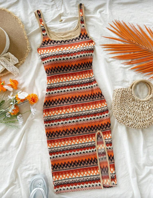 Orange dress size Large