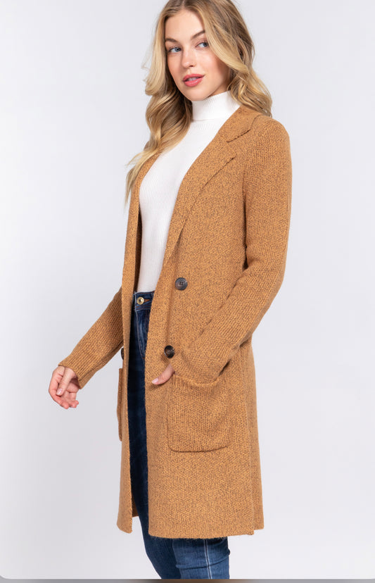 LONG SLEEVE SWEATER CARDIGAN