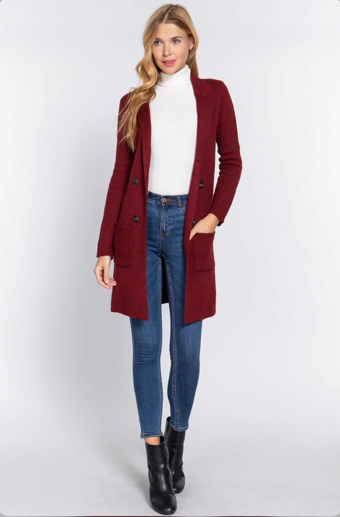 LONG SLEEVE SWEATER CARDIGAN