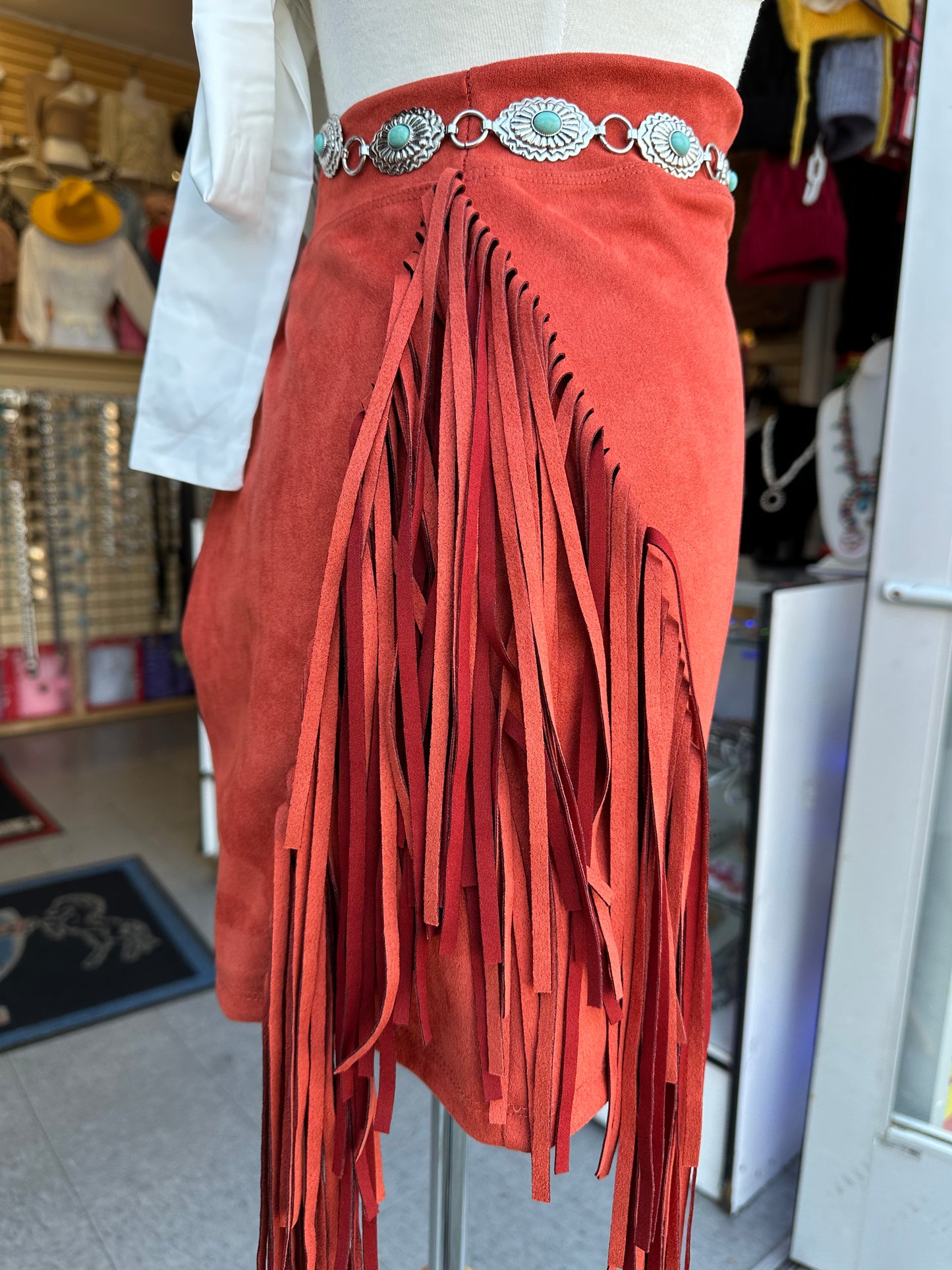 Vaquera Fringe skirt(4 colors available)