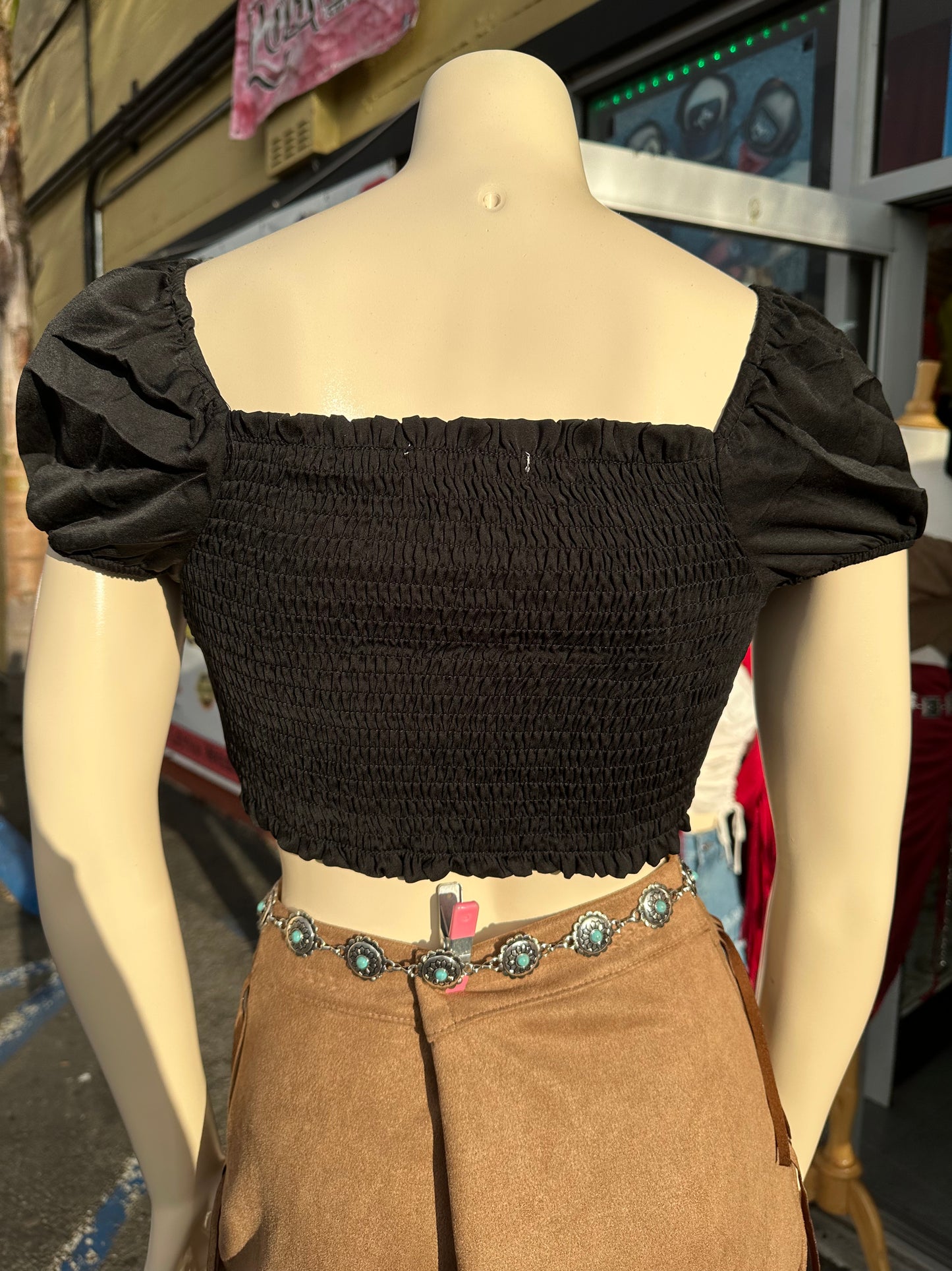Barbie black top