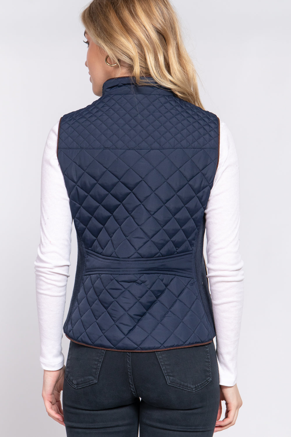 Navy blue padding vest
