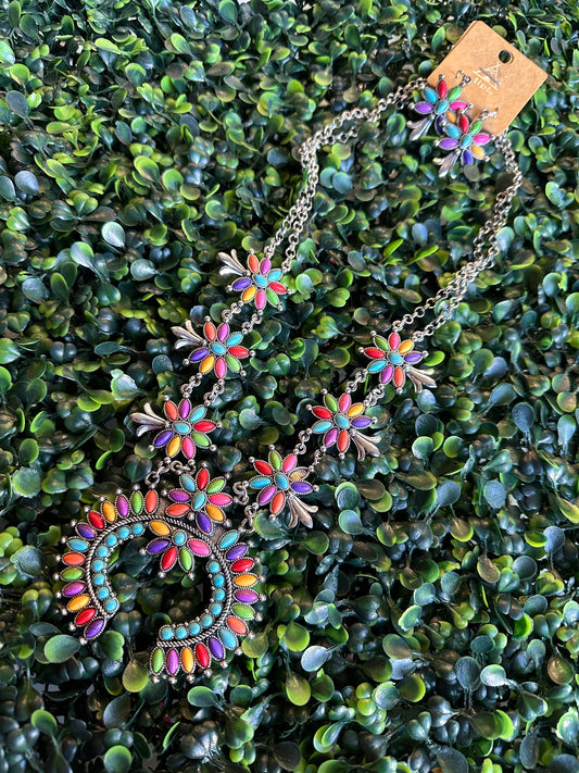 Necklace and earrings set