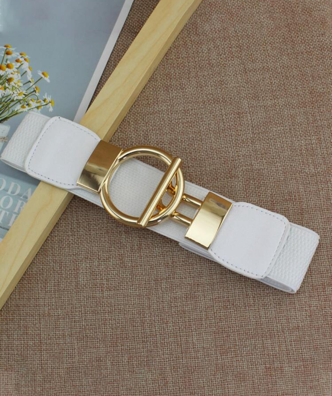 Elastic waist belt