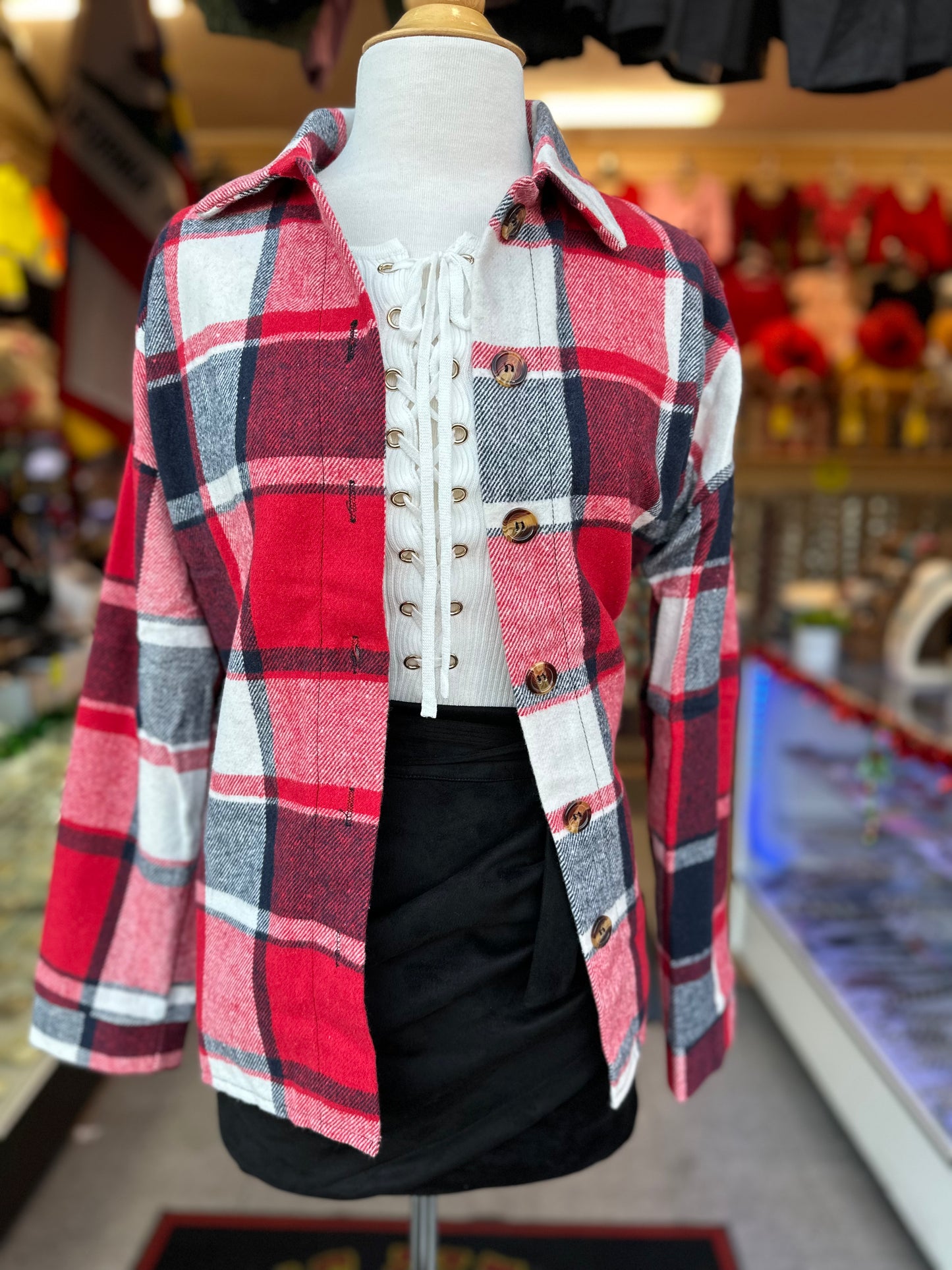 Plaid Red Shacket