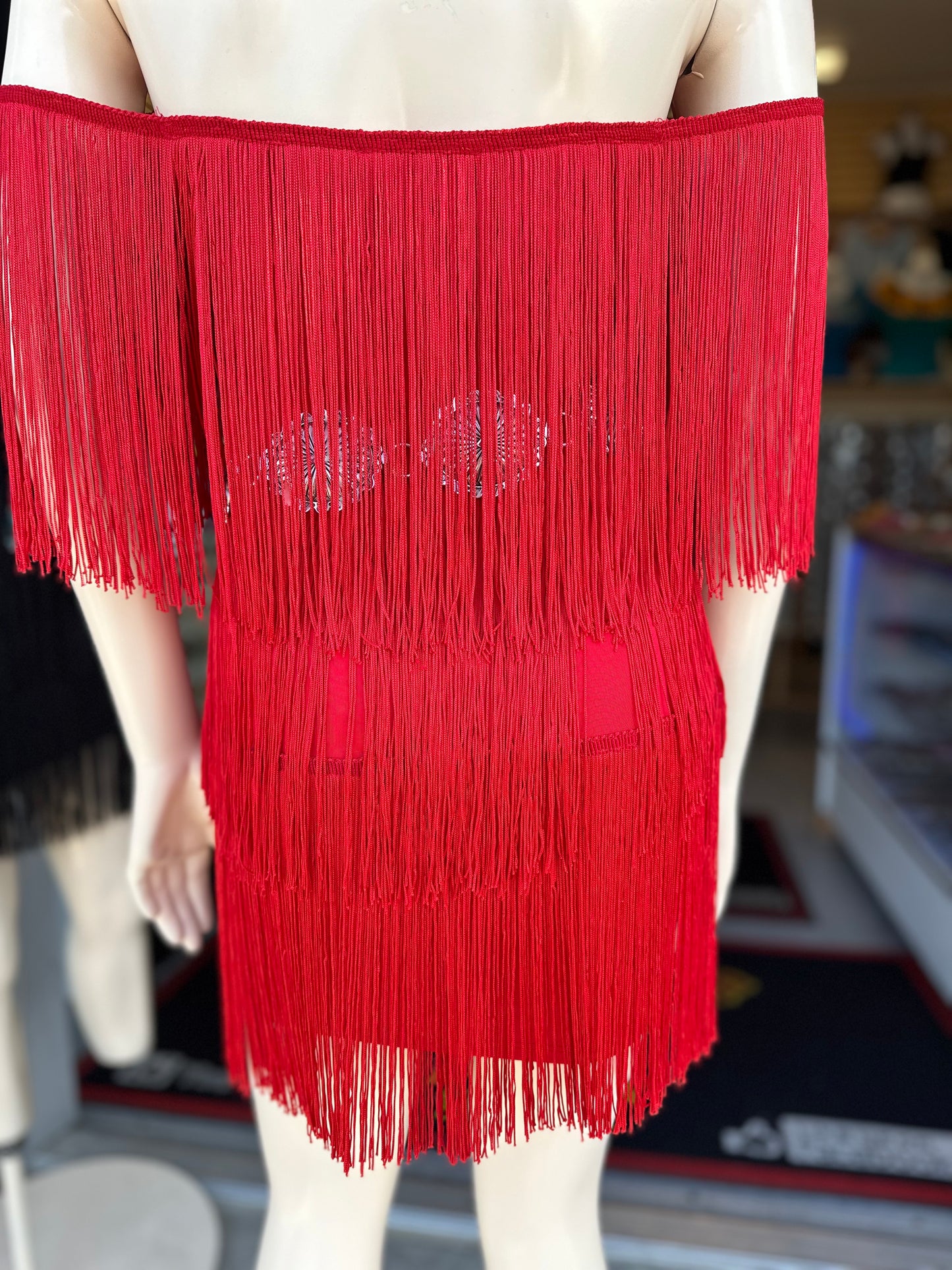 Red Fringe Dress