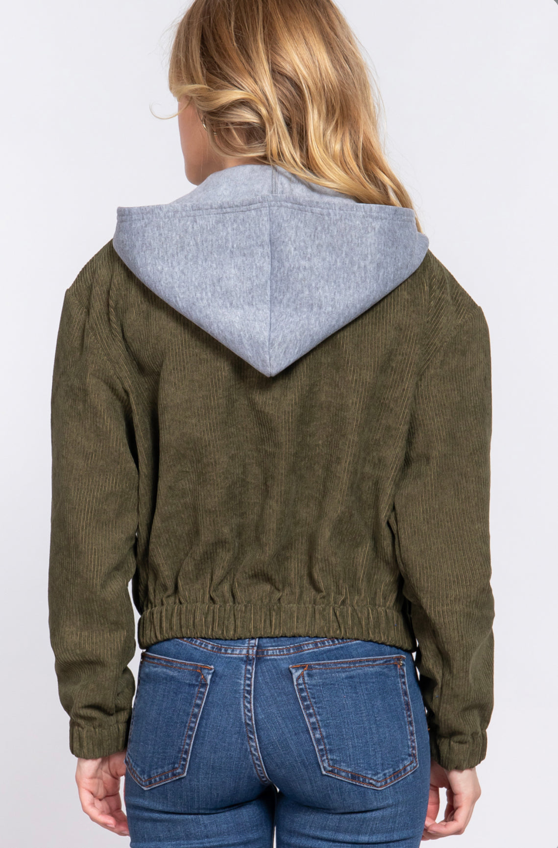 HOODIE CORDUROY JACKET