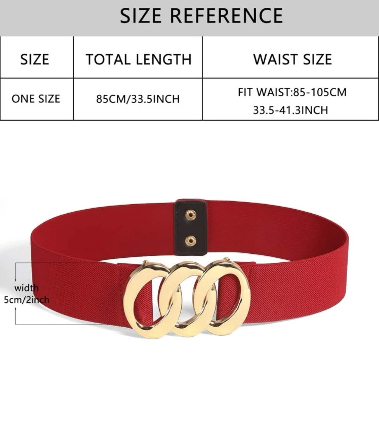 Plus size waist belt