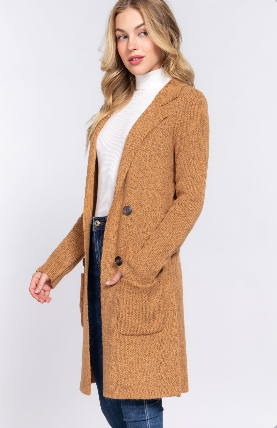 LONG SLEEVE SWEATER JACKET