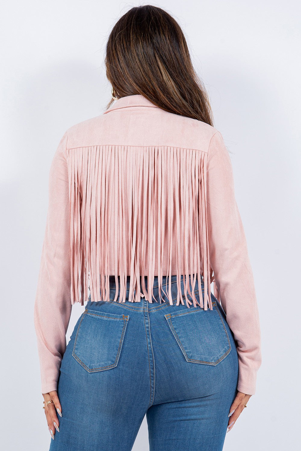 Suede fringe jacket