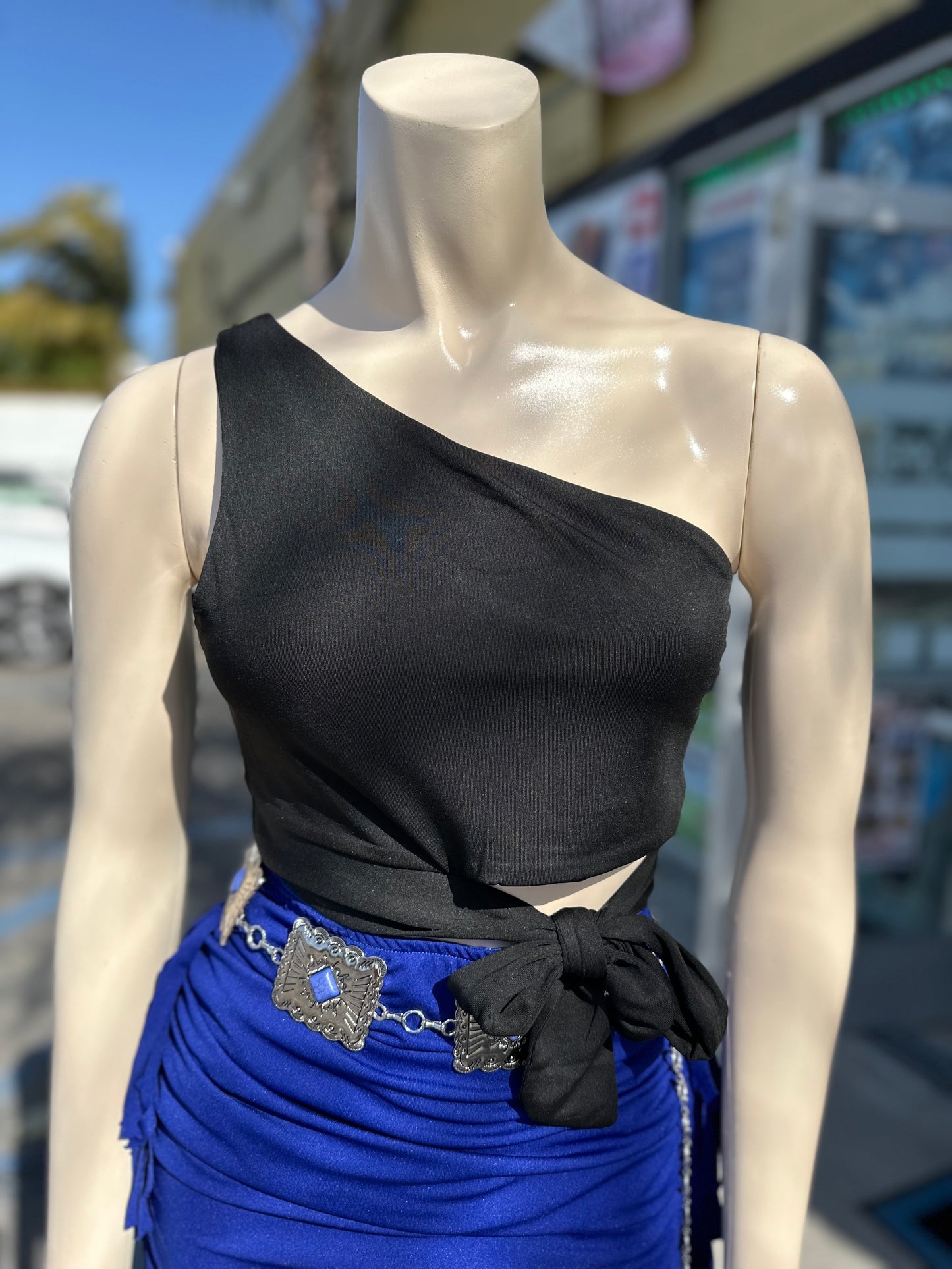 Anita One Shoulder Top(2 colors available)
