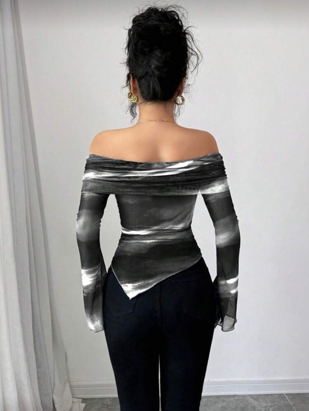 Casual black t shirt size XL