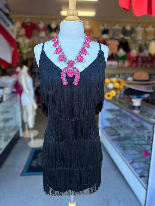 Black fringe Dress