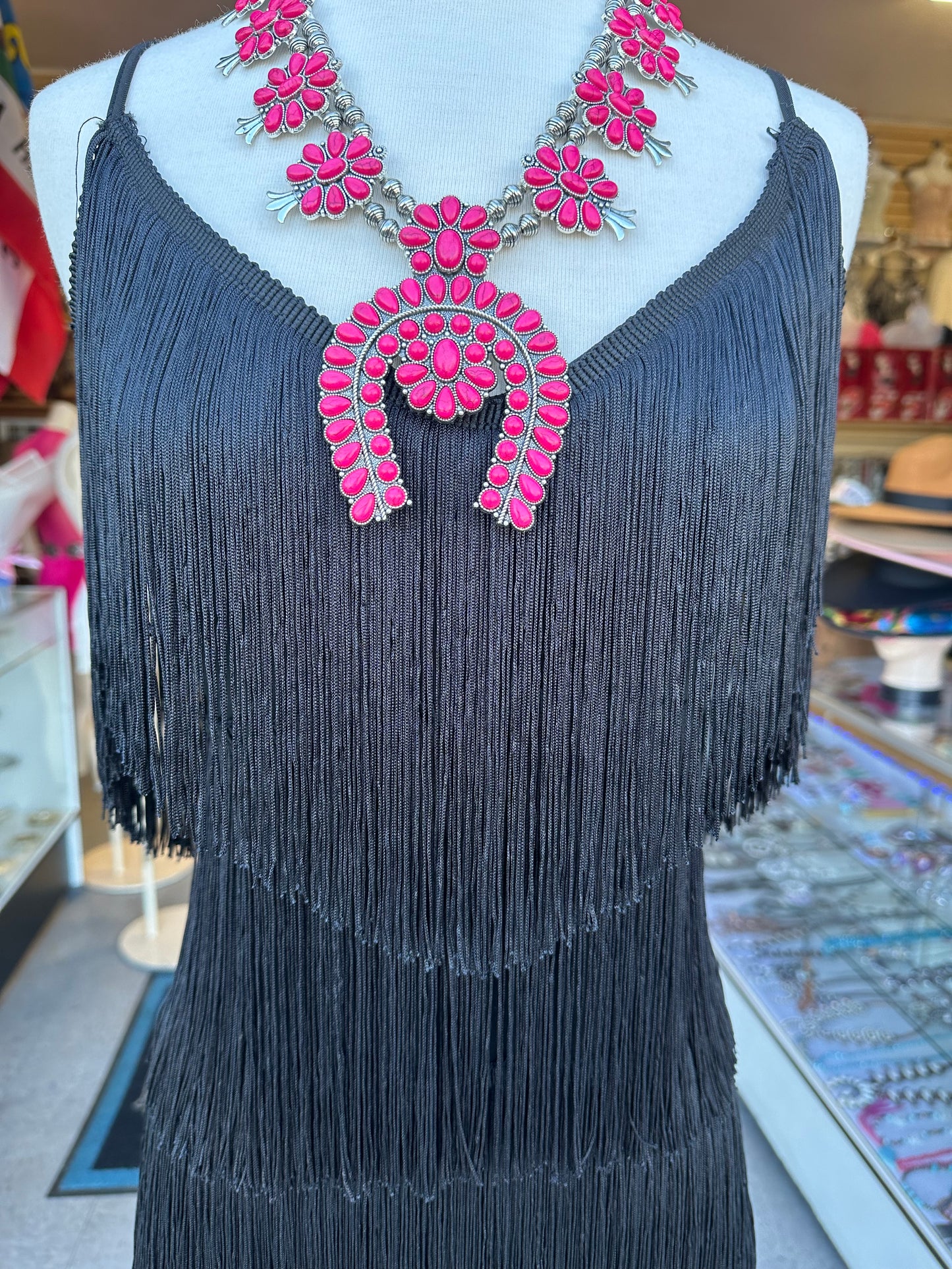 Black fringe Dress