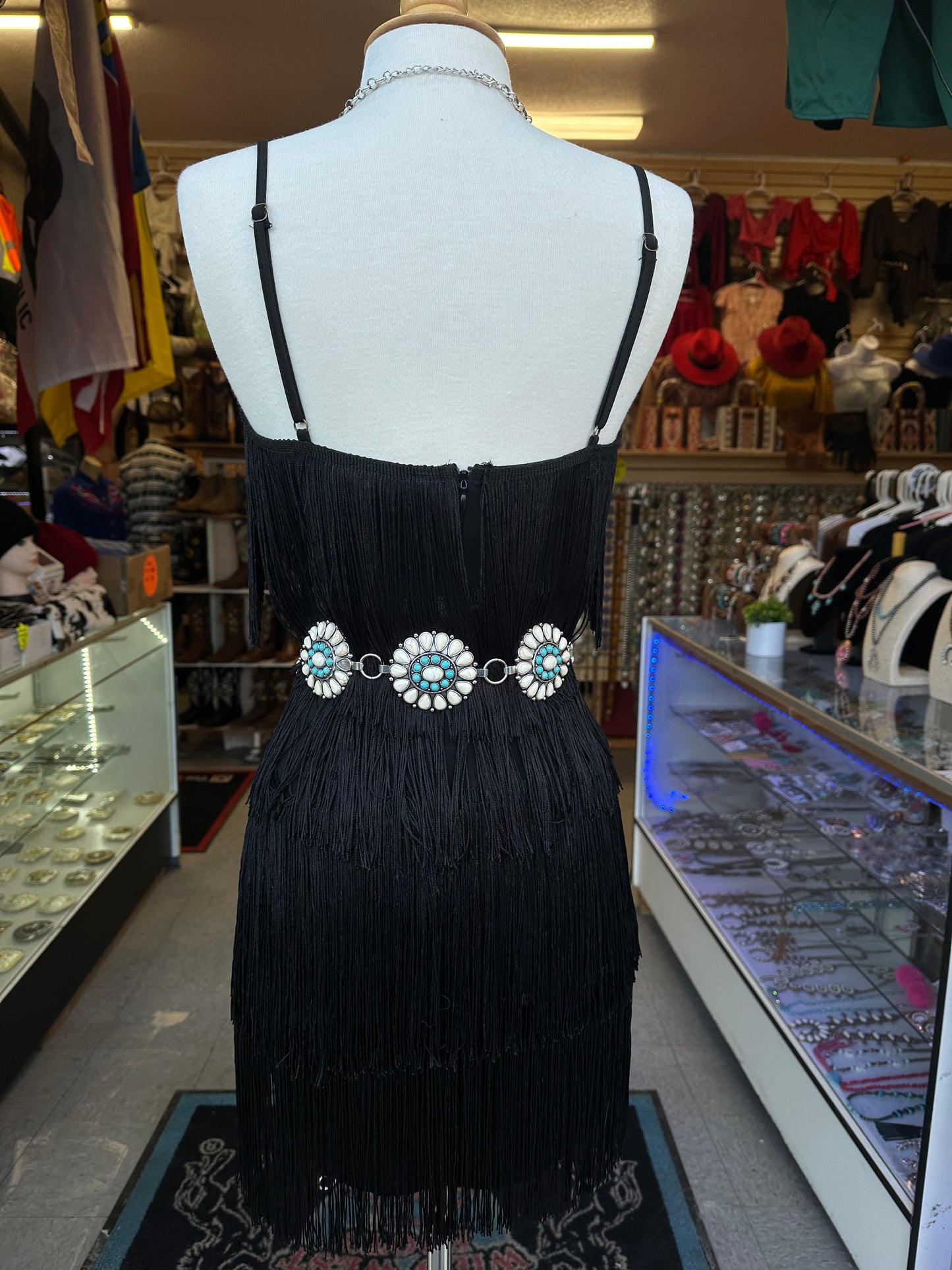Black fringe Dress