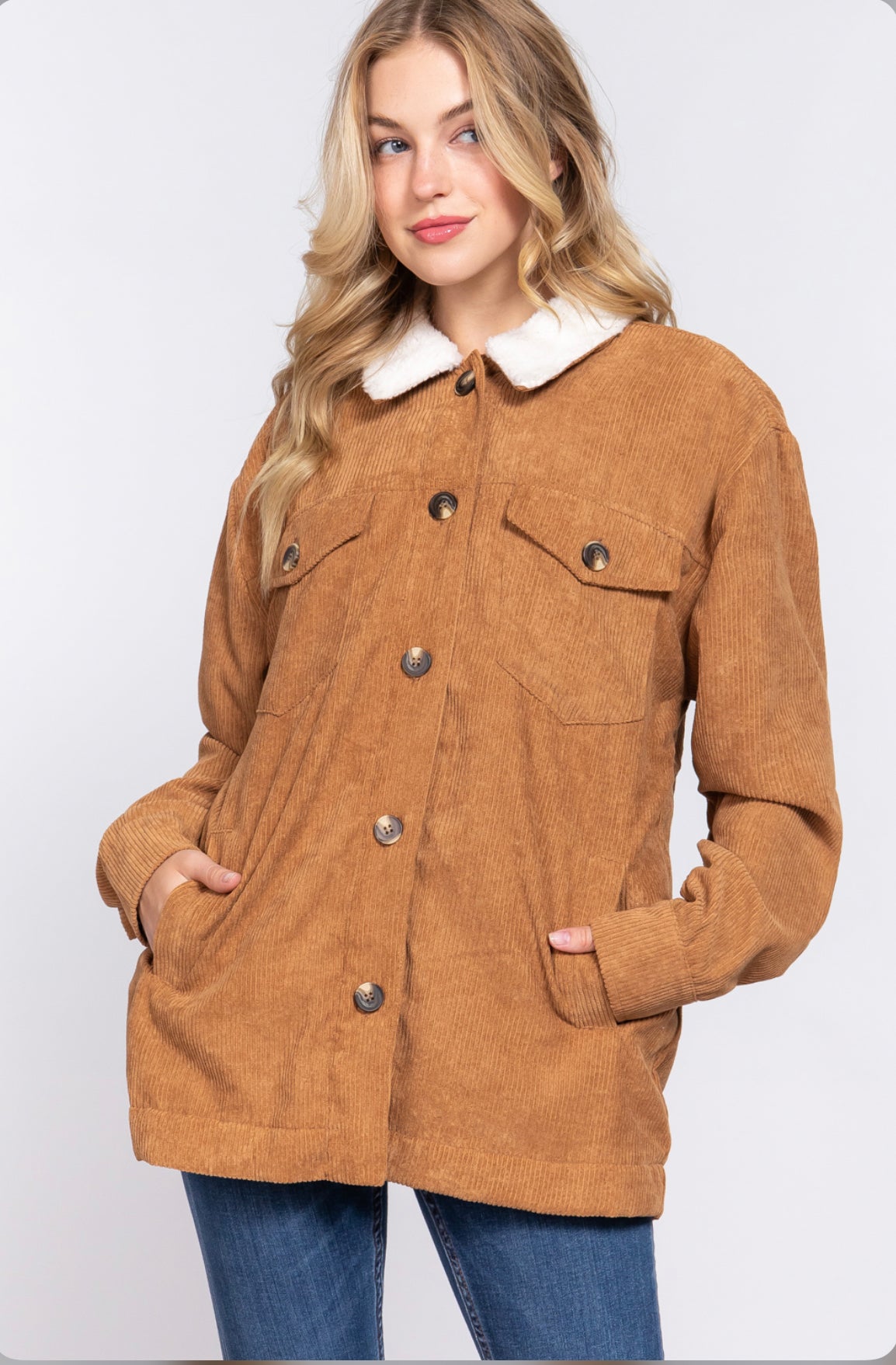Camel corduroy jacket