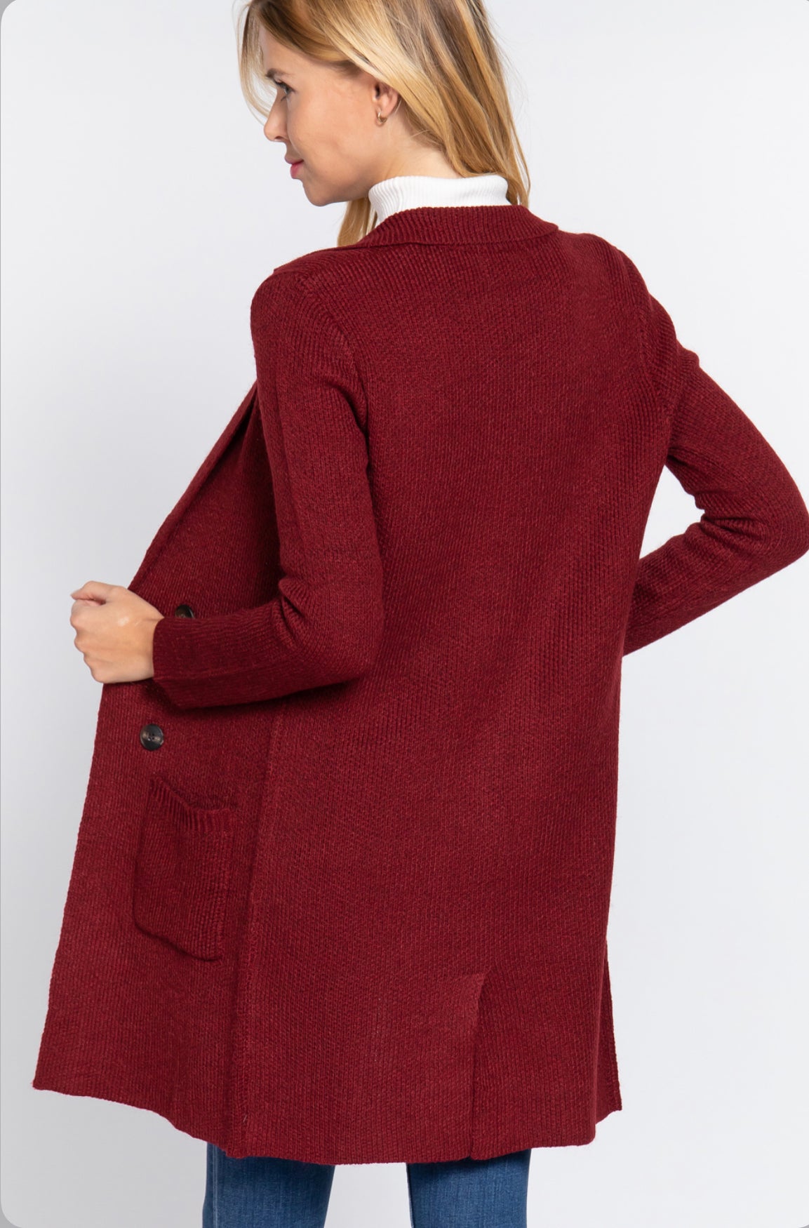 LONG SLEEVE SWEATER CARDIGAN