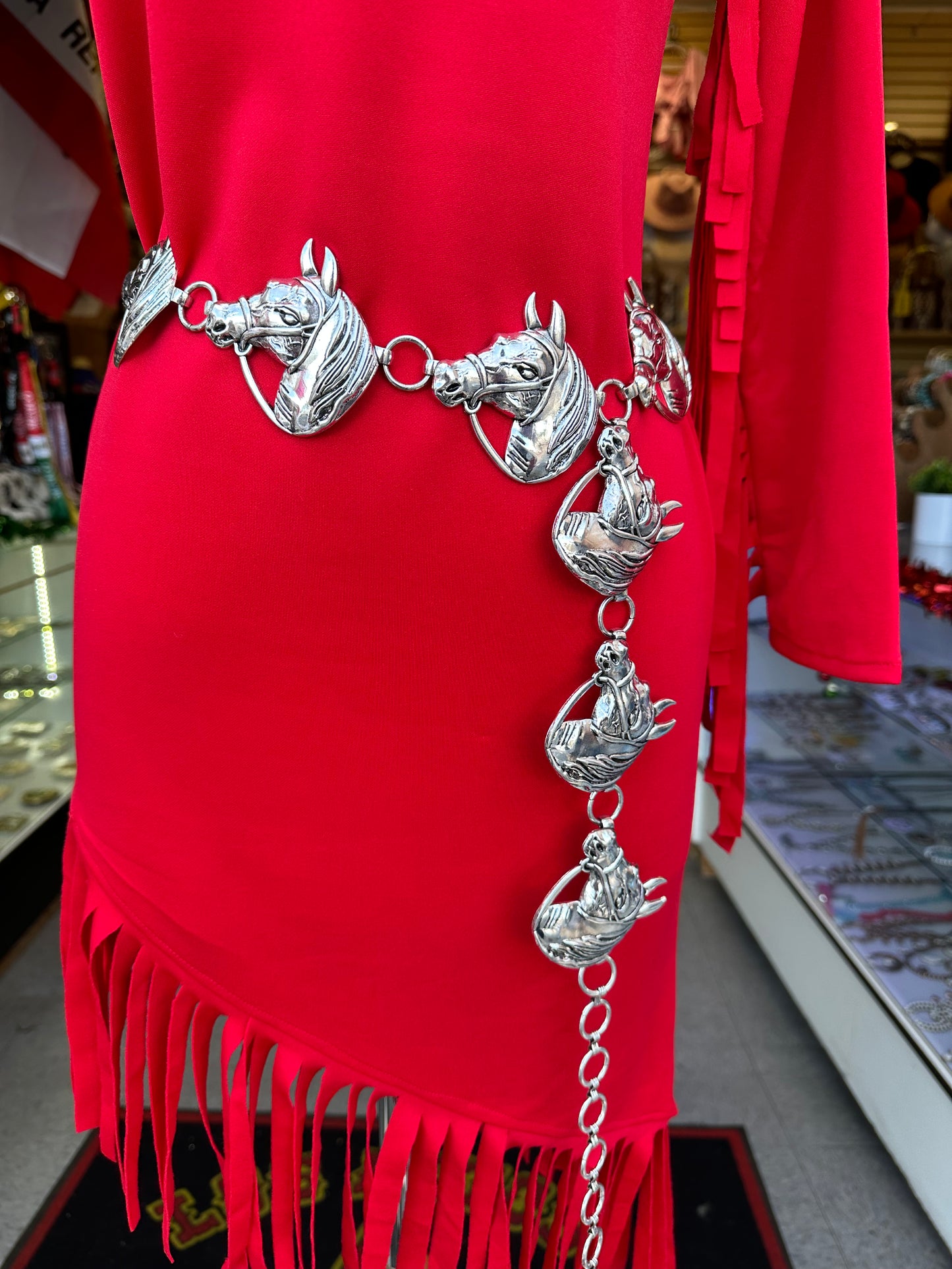 Red Fringe Dress