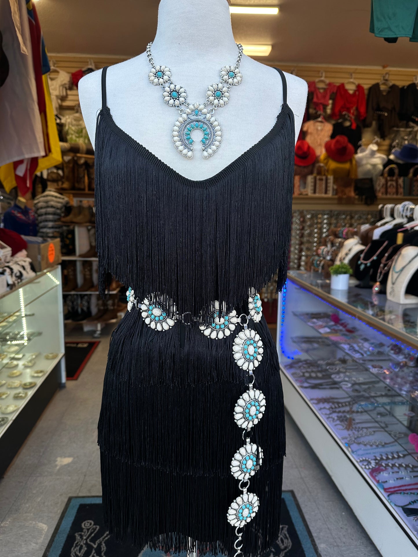 Black fringe Dress
