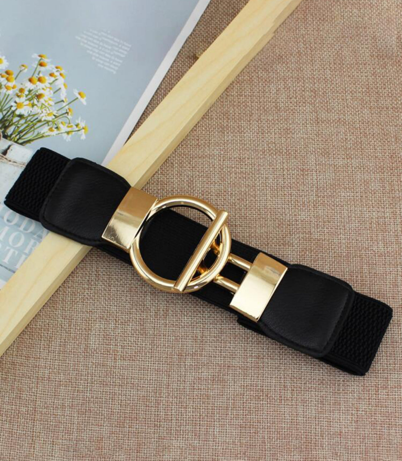Elastic waist belt