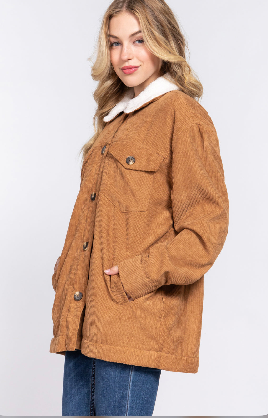 Camel corduroy jacket