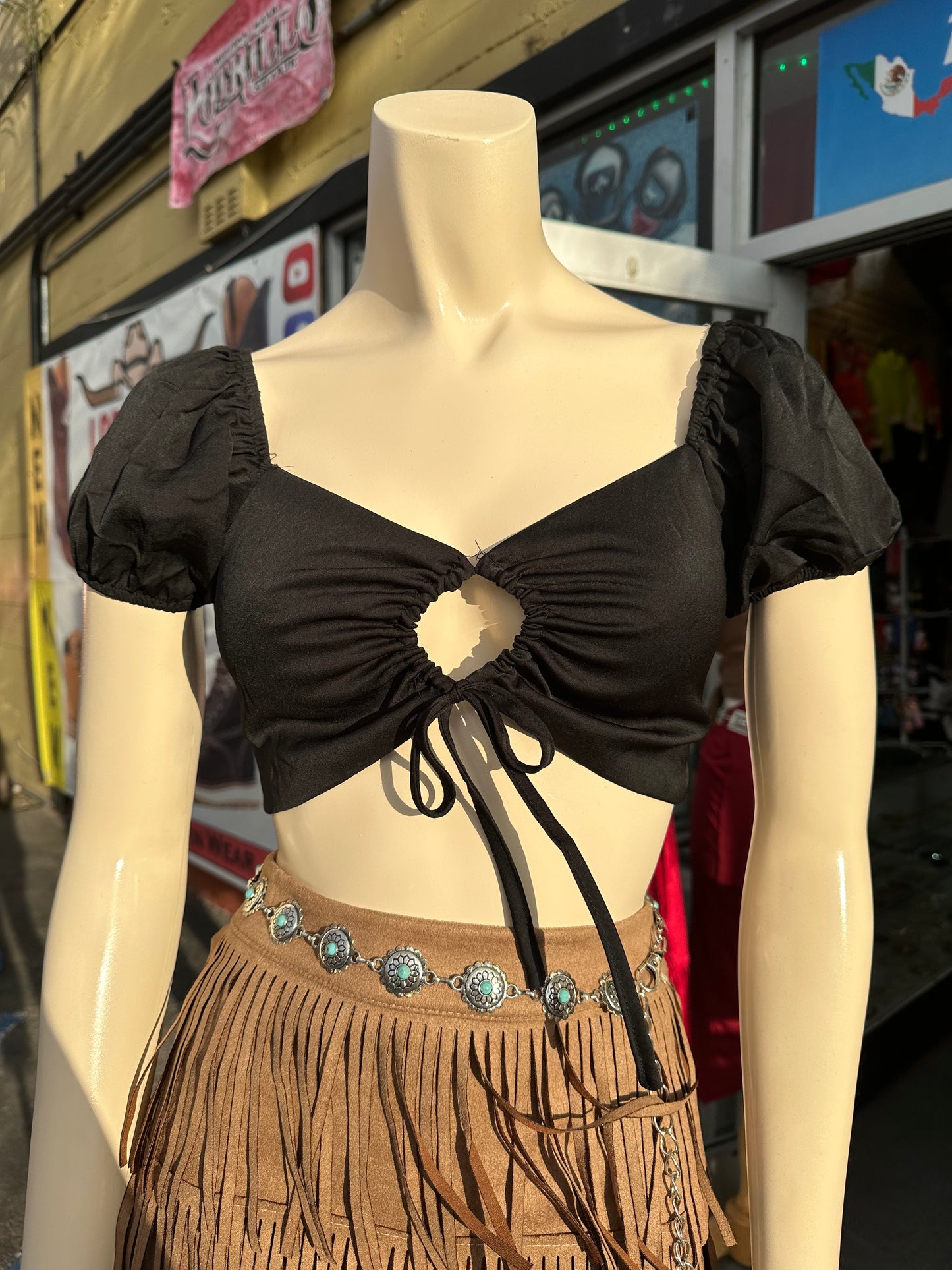 Barbie black top