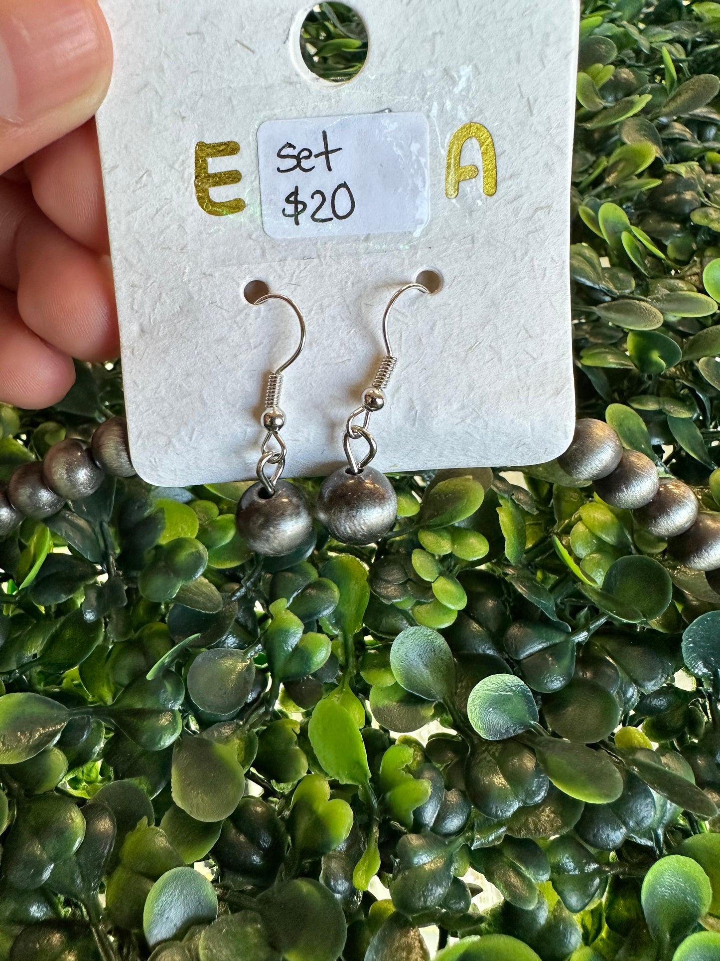 18” squash Navajo necklace and earrings set