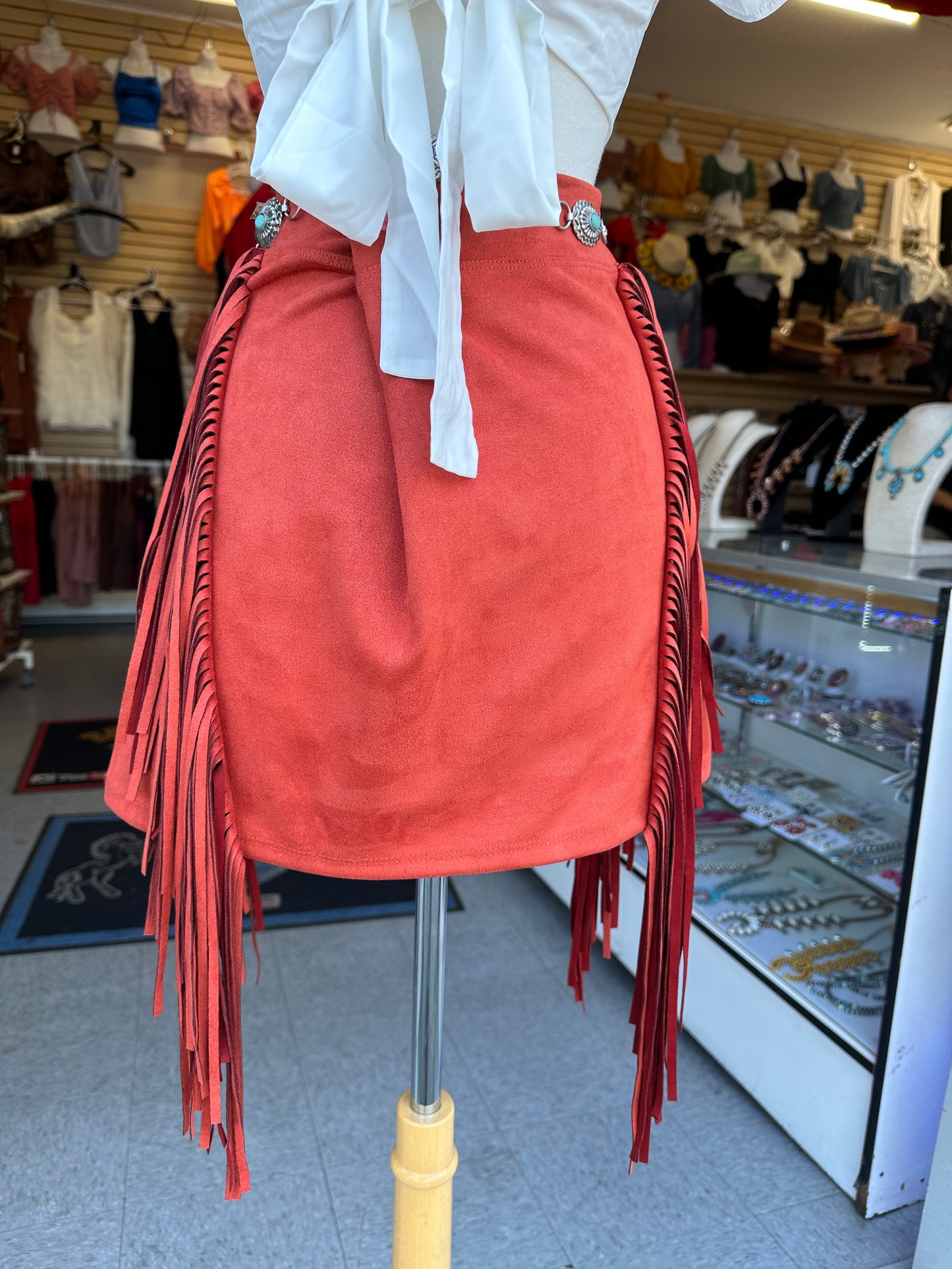 Vaquera Fringe skirt(4 colors available)