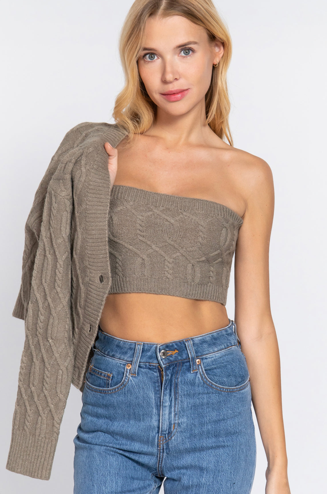 SWEATER TUBE & CARDIGAN SET