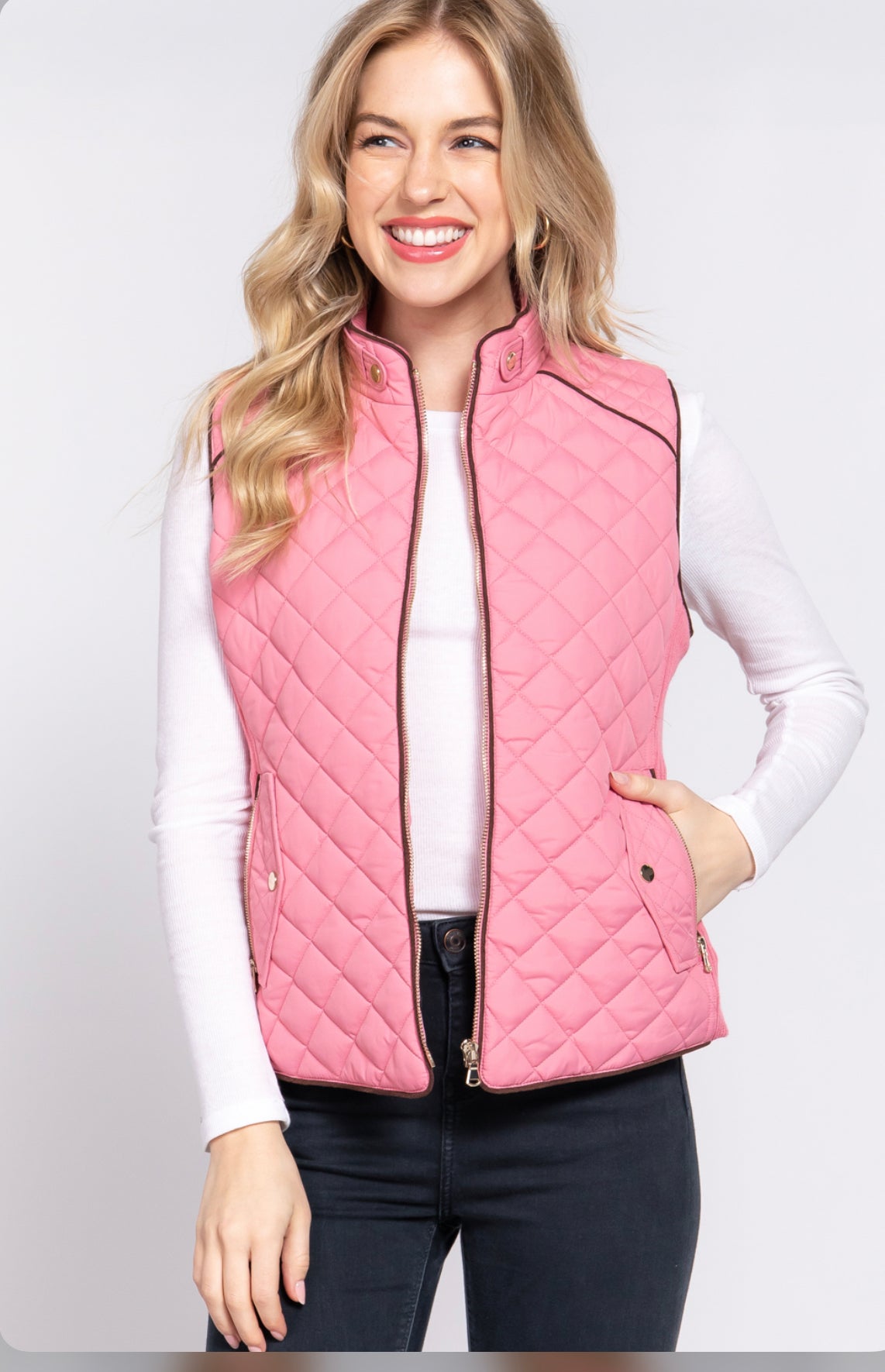 Pink Padding Vest