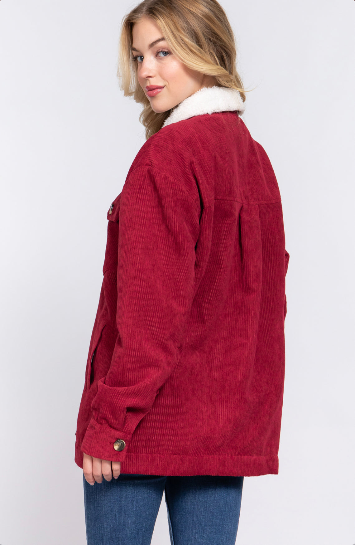 Burgundy corduroy jacket