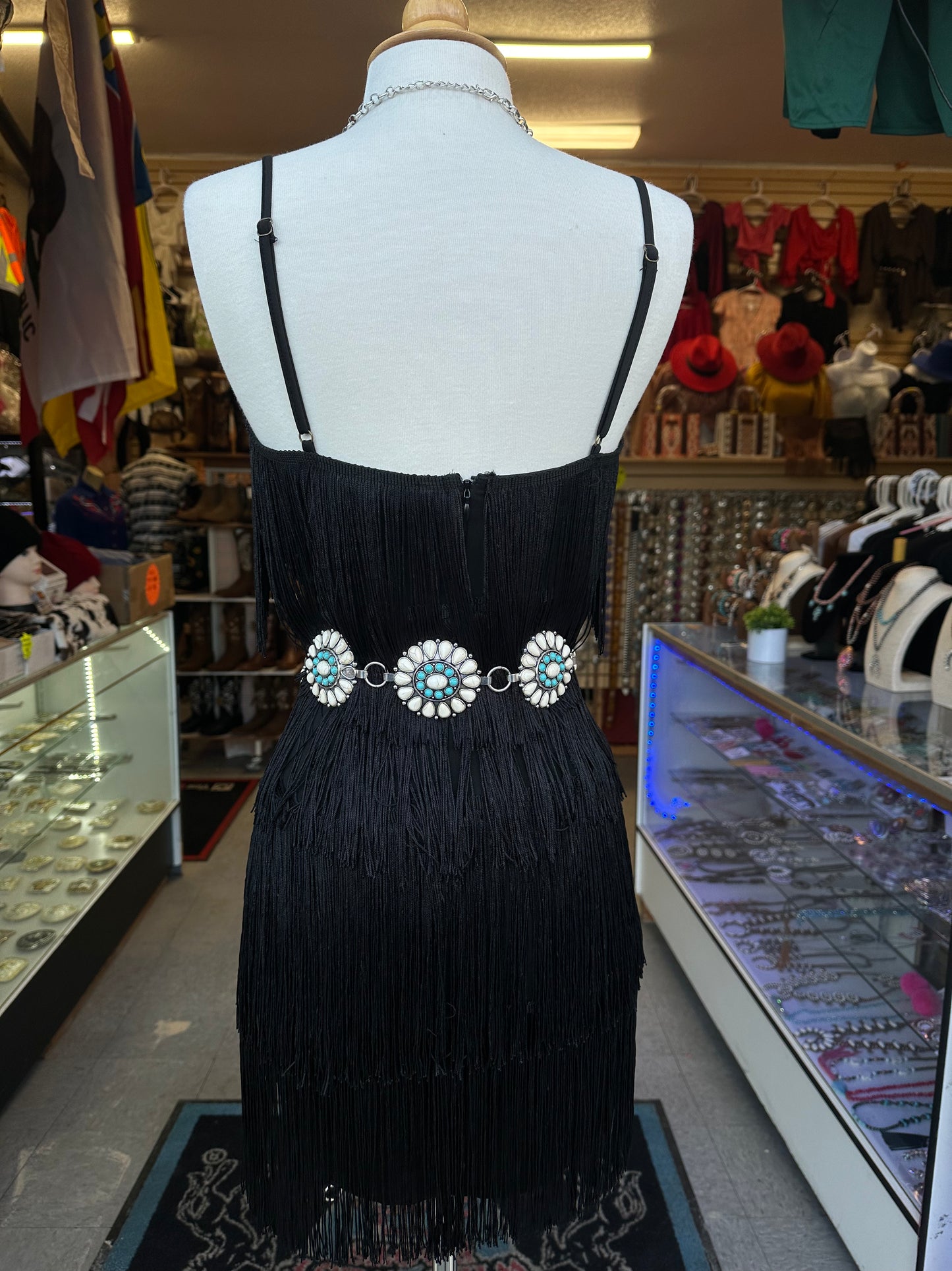 Black fringe Dress