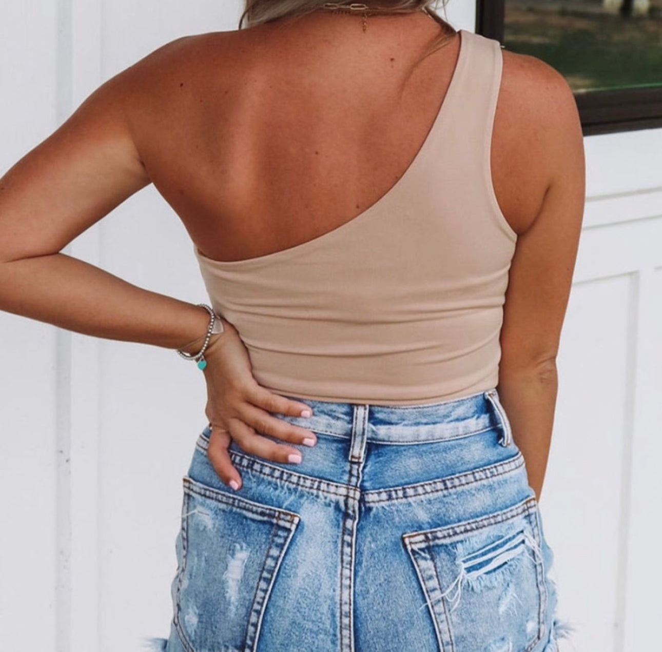 Anita One Shoulder Top(2 colors available)