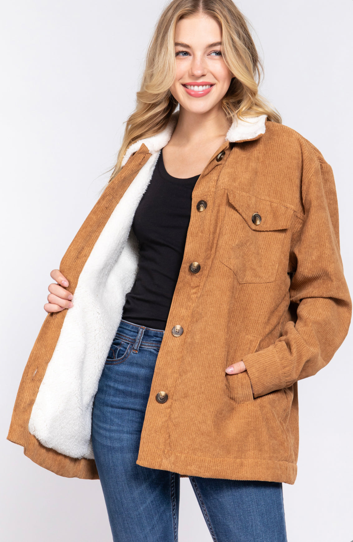 Camel corduroy jacket
