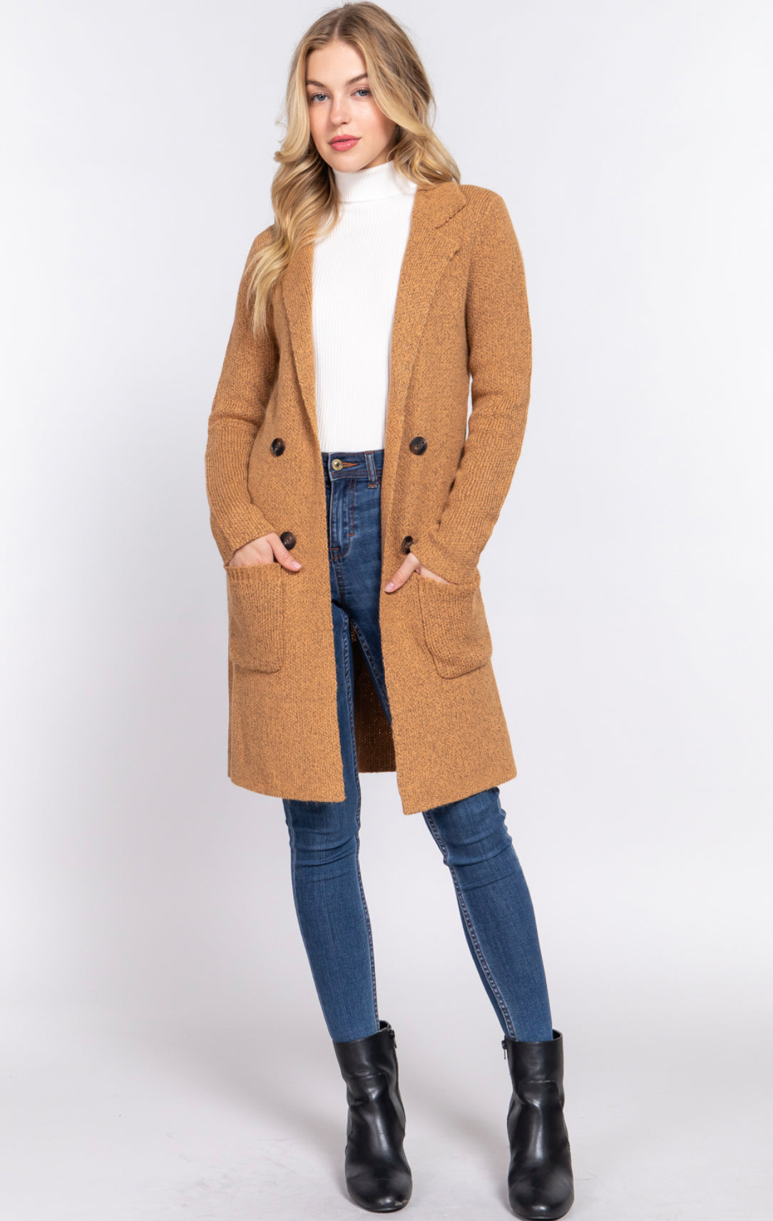 LONG SLEEVE SWEATER CARDIGAN