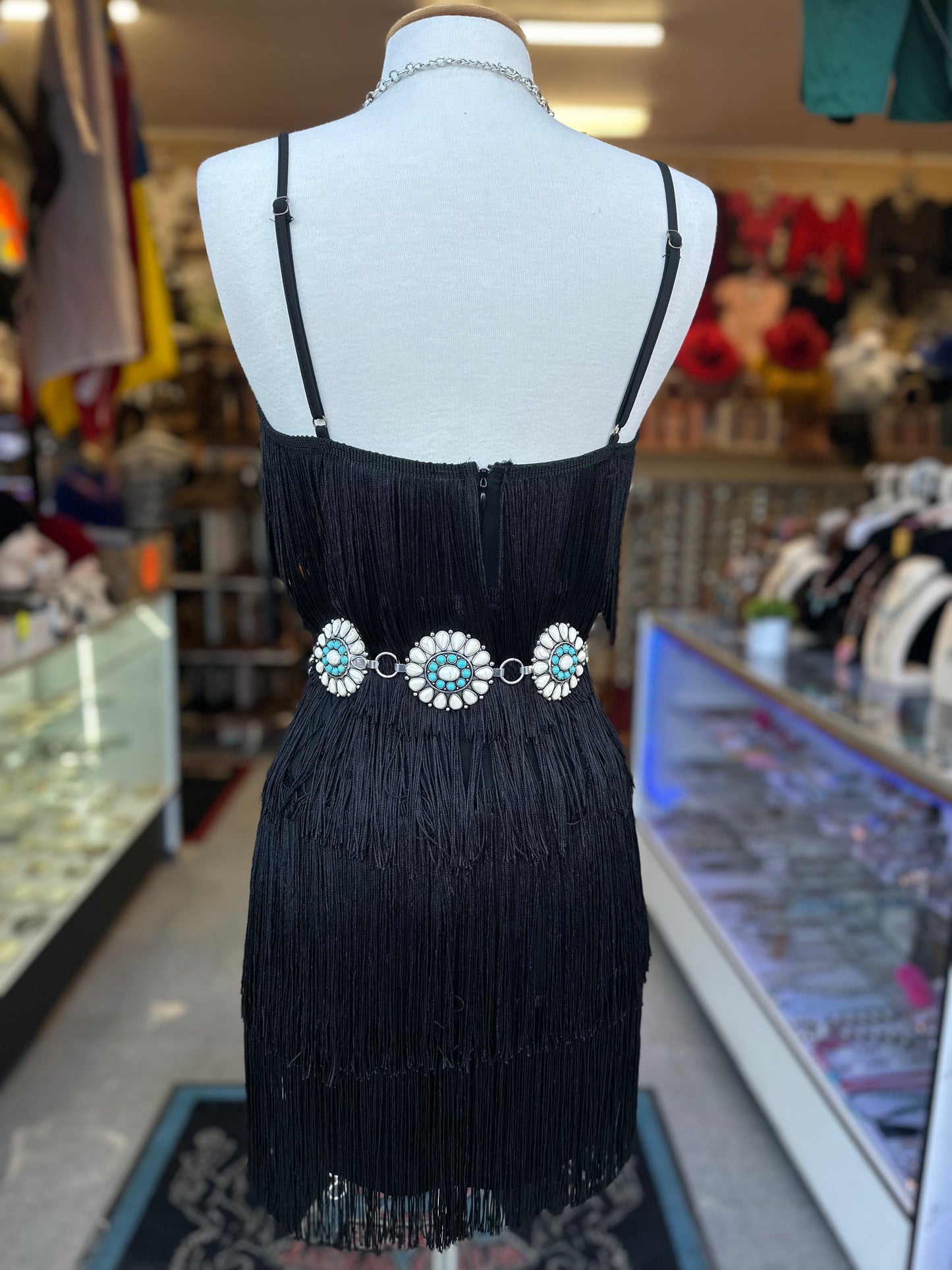 Black fringe Dress