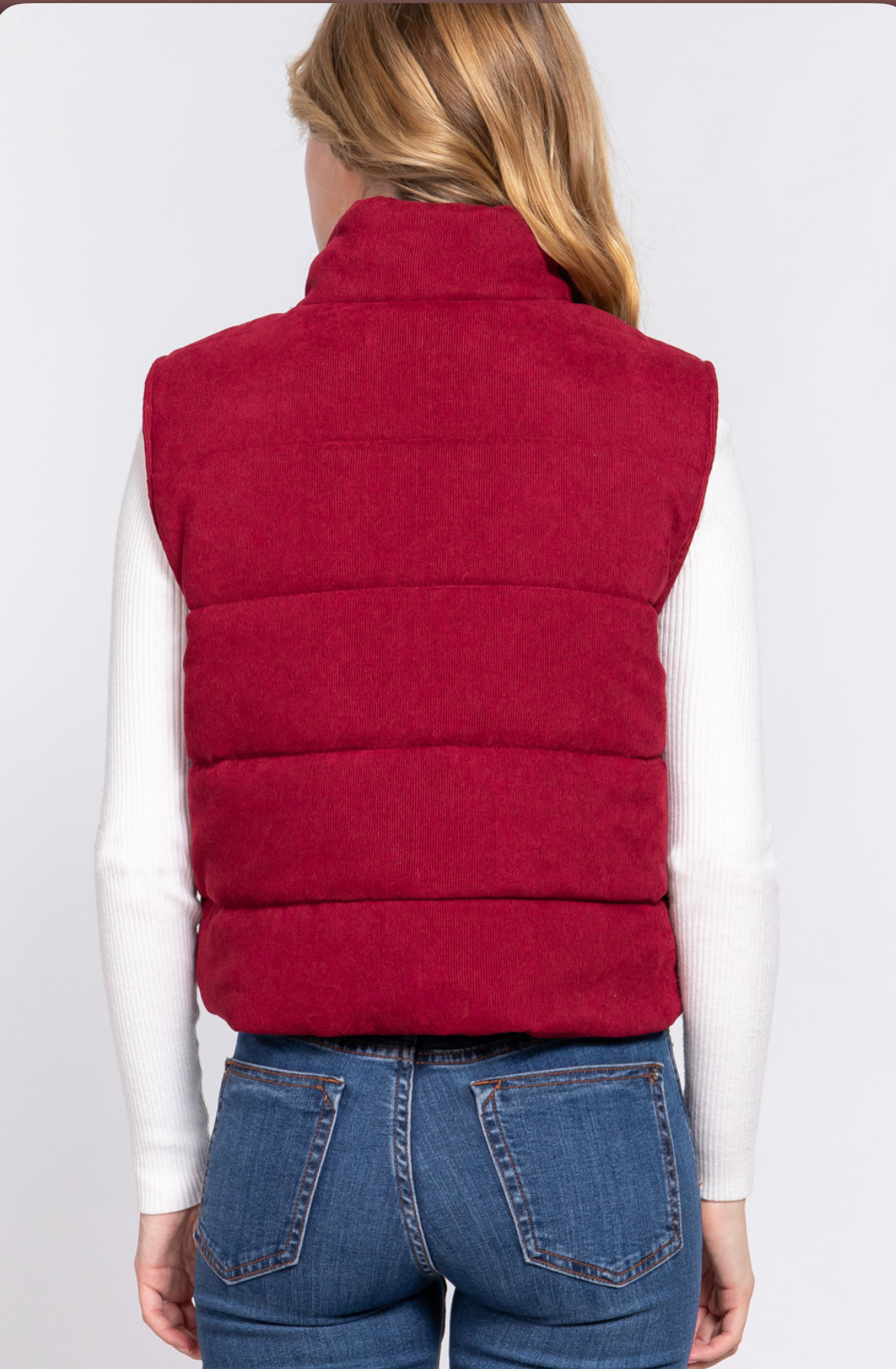CORDUROY PUFFER VEST