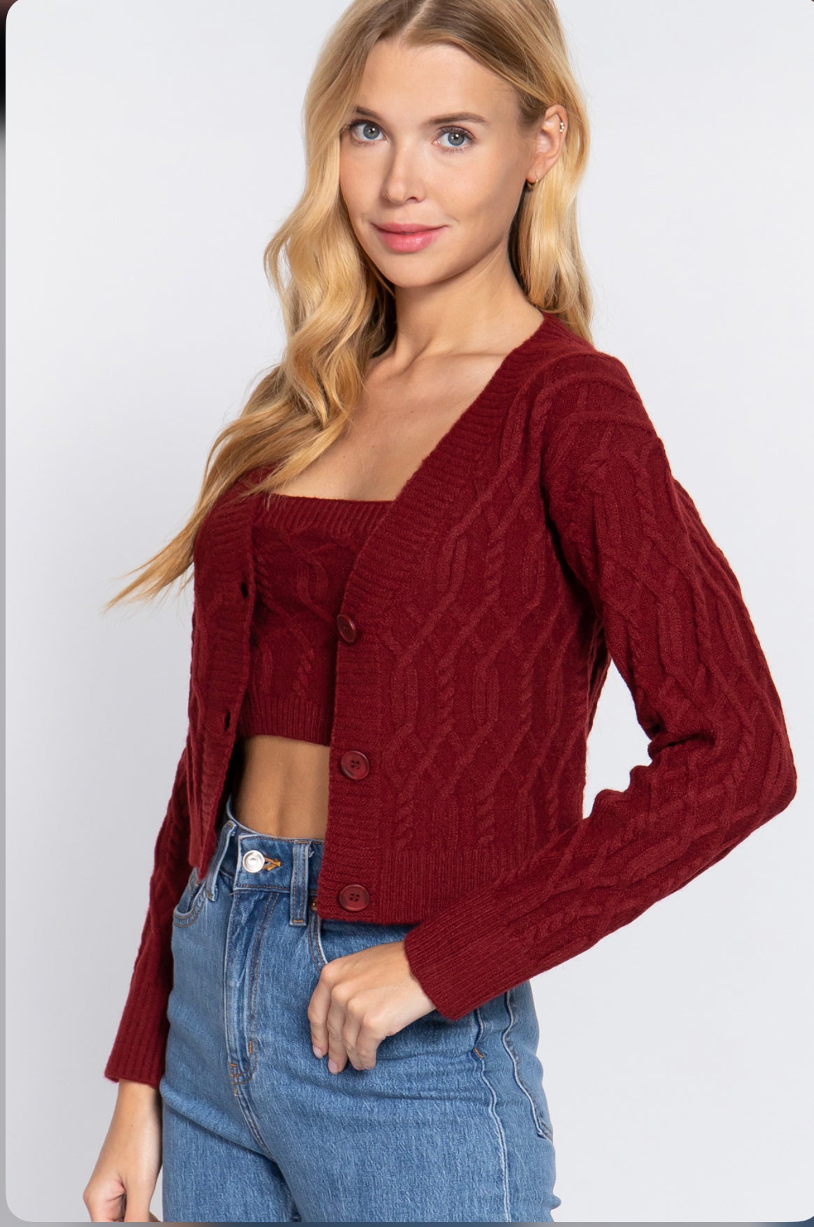 SWEATER TUBE & CARDIGAN SET