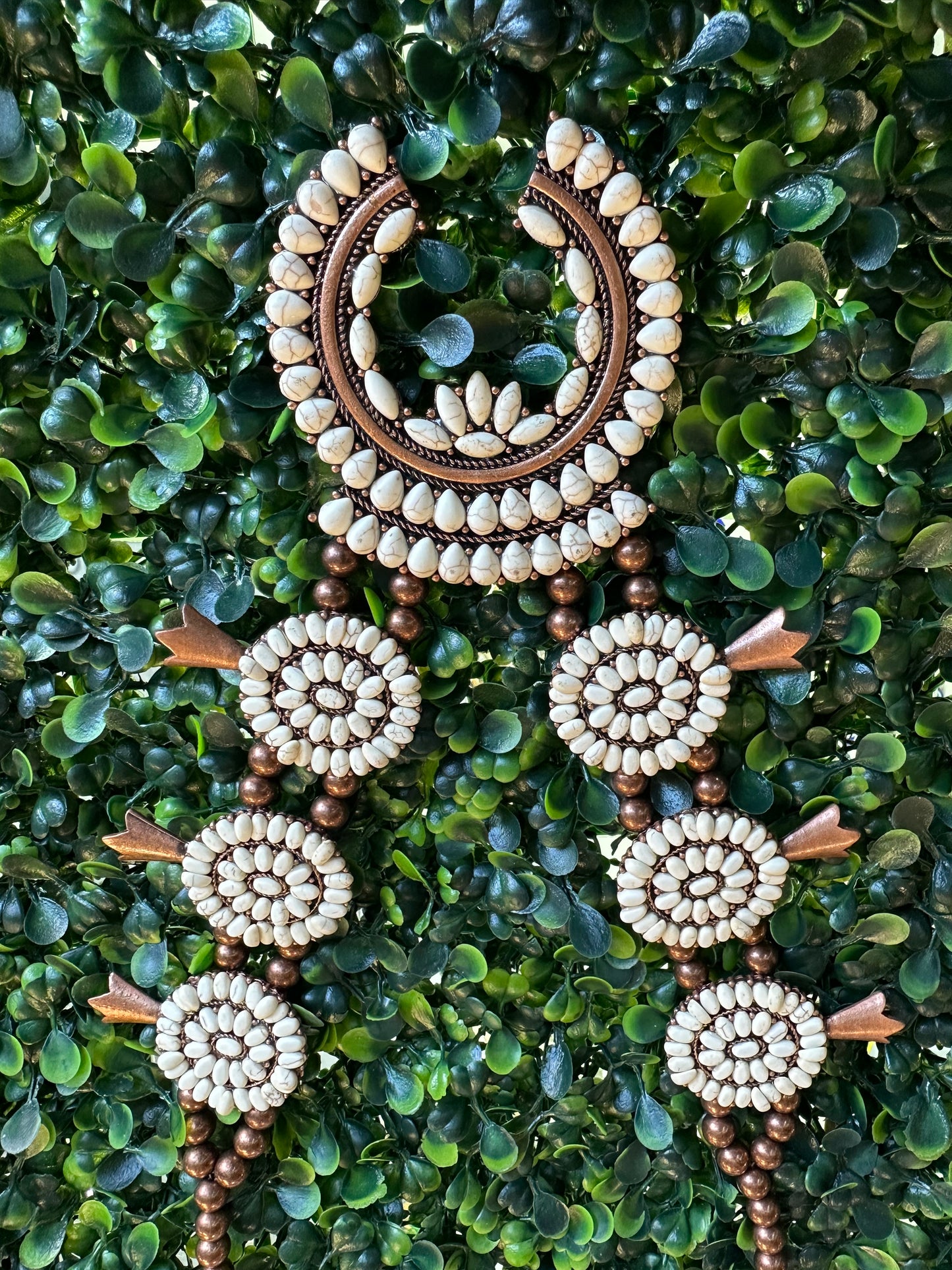 Squash Blossom Necklace and earrings set