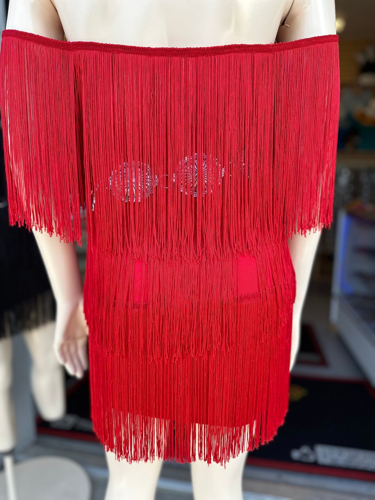 Red Fringe Dress