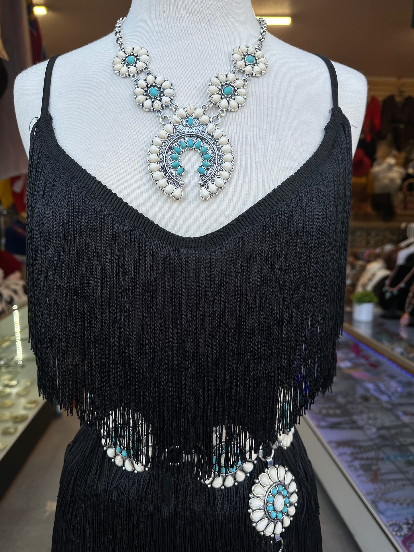 Black fringe Dress