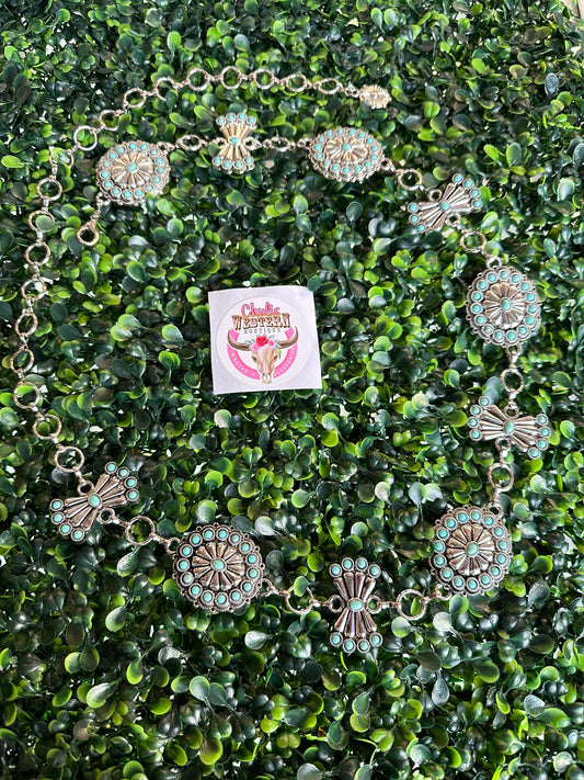 Western T/Silvertone Chain belt 43” long