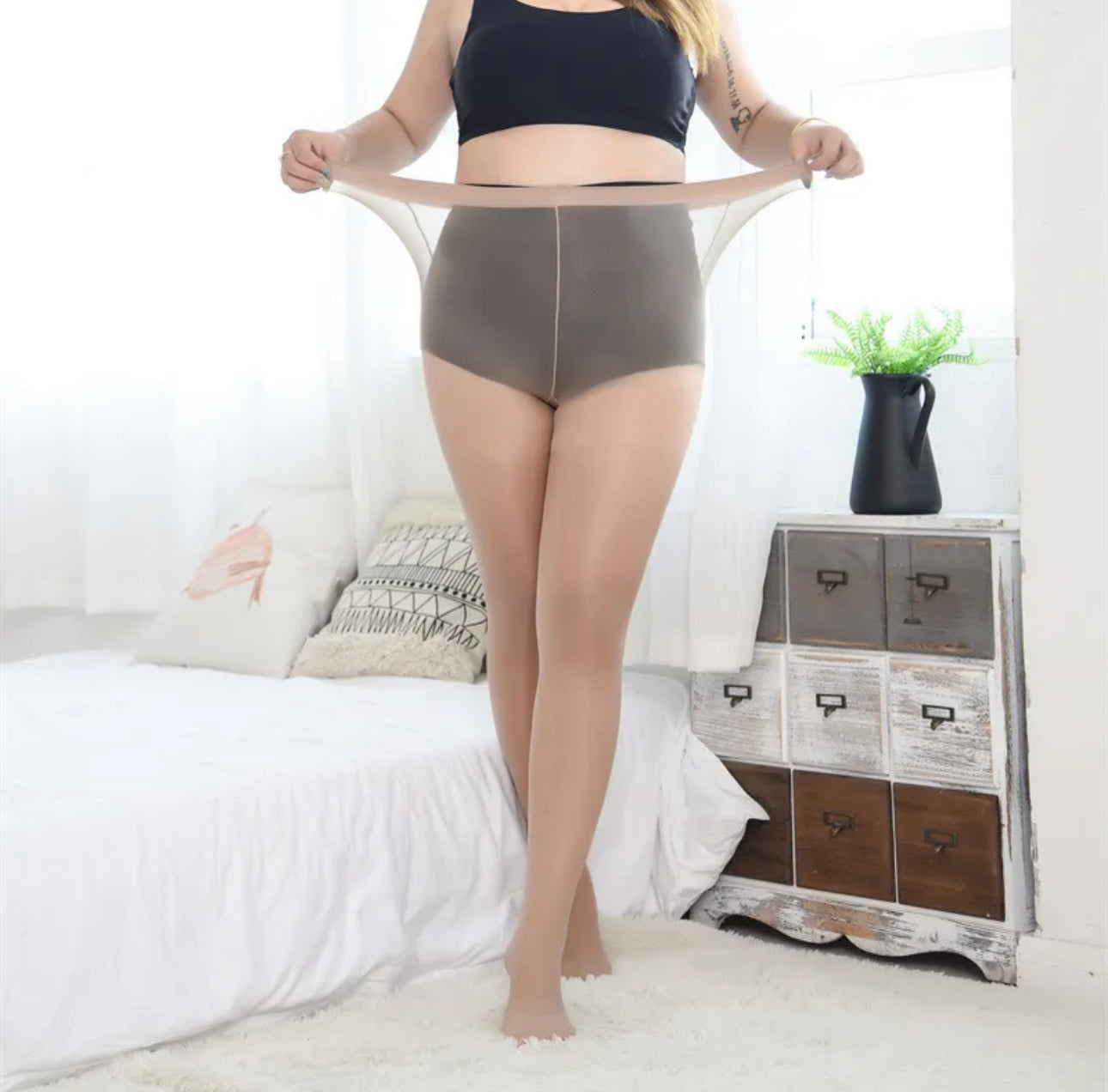 Elástic thin pantyhose (2 colors available)