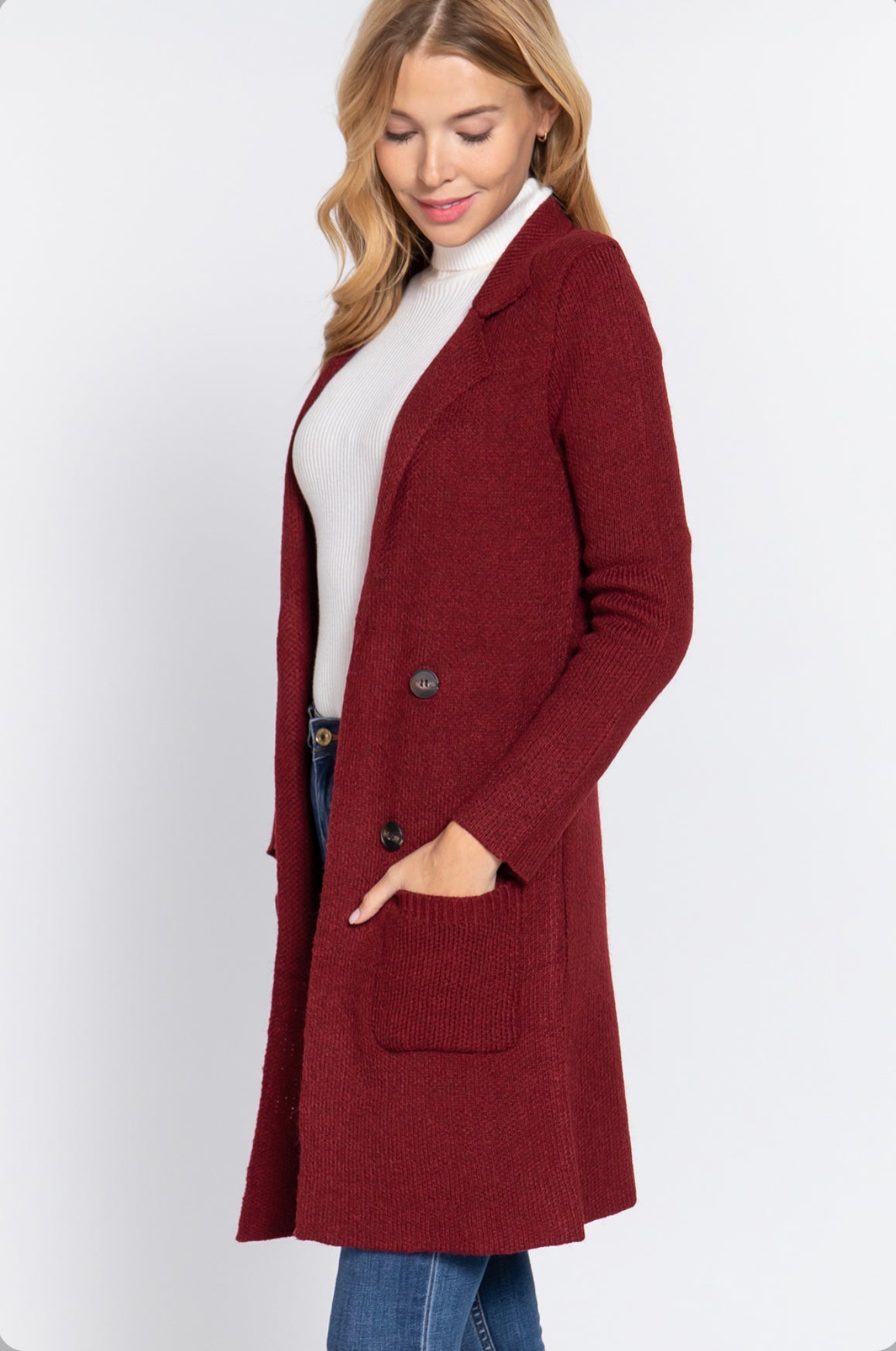 LONG SLEEVE SWEATER CARDIGAN