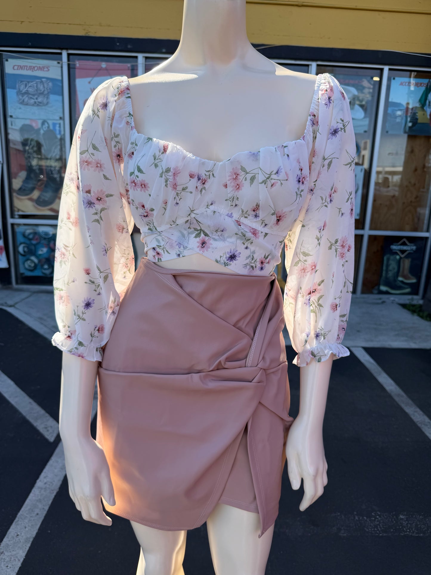 Dusty pink skirt