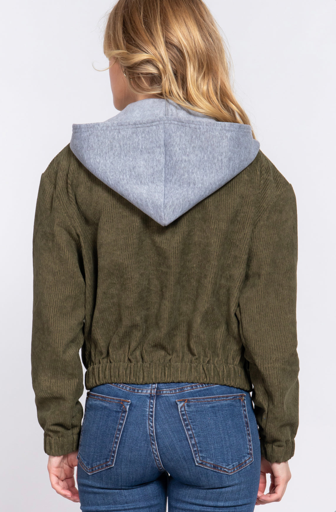 HOODIE CORDUROY JACKET