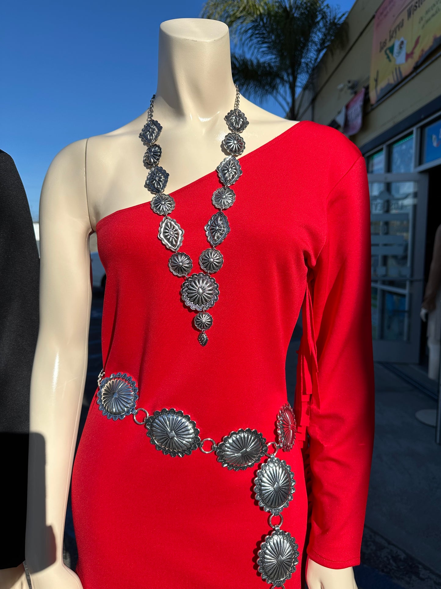 Red Fringe Dress